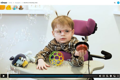 Leckey Squiggles + | Benefícios da bipedestação