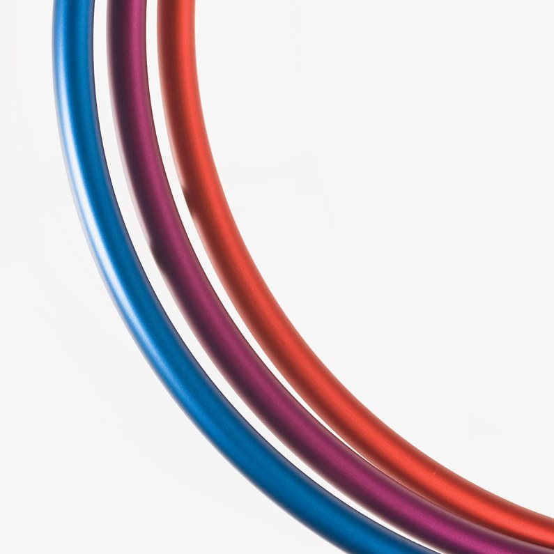 Aros nas cores anodizadas