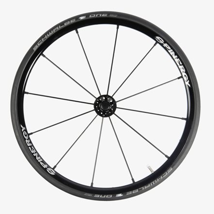 Rodas Spinergy, 12 raios pretos e carreto preto